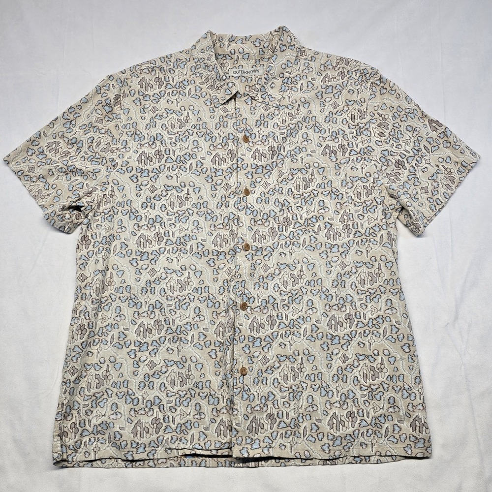Outerknown Bbq Camp Shirt Men Size large
